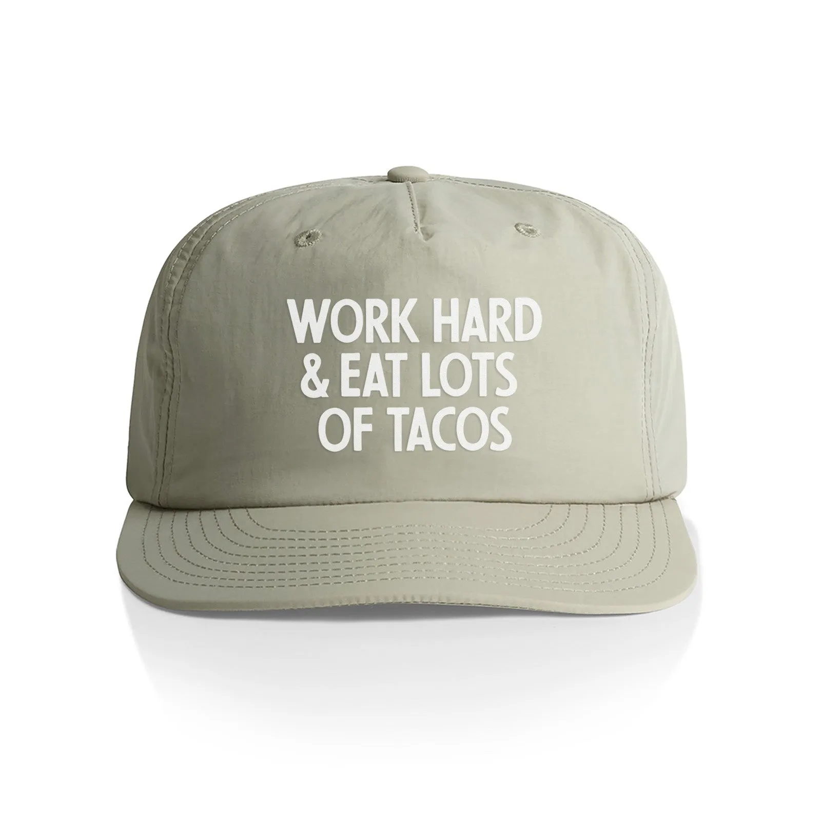 Frankie Jean Work Hard & Eat Tacos Nylon Snapback sold by Zulily product image thumbnail 3