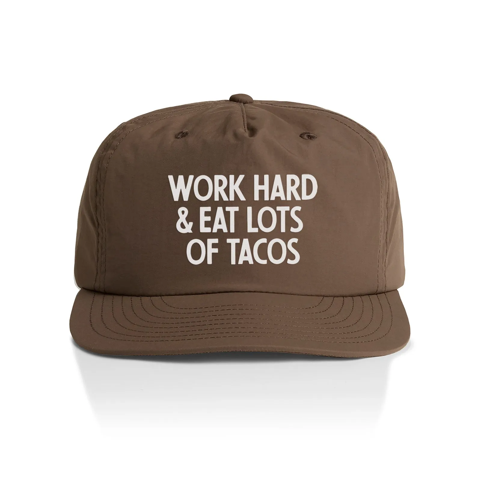 Frankie Jean Work Hard & Eat Tacos Nylon Snapback sold by Zulily product image thumbnail 2