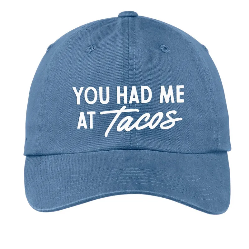 Frankie Jean You Had Me At Tacos Baseball Cap sold by Zulily