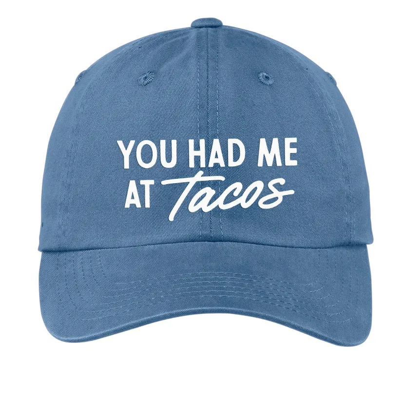Frankie Jean You Had Me At Tacos Baseball Cap sold by Zulily