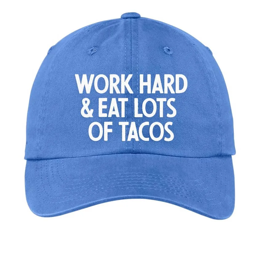 Frankie Jean Work Hard & Eat Lots of Tacos Baseball Cap sold by Zulily product image thumbnail 4