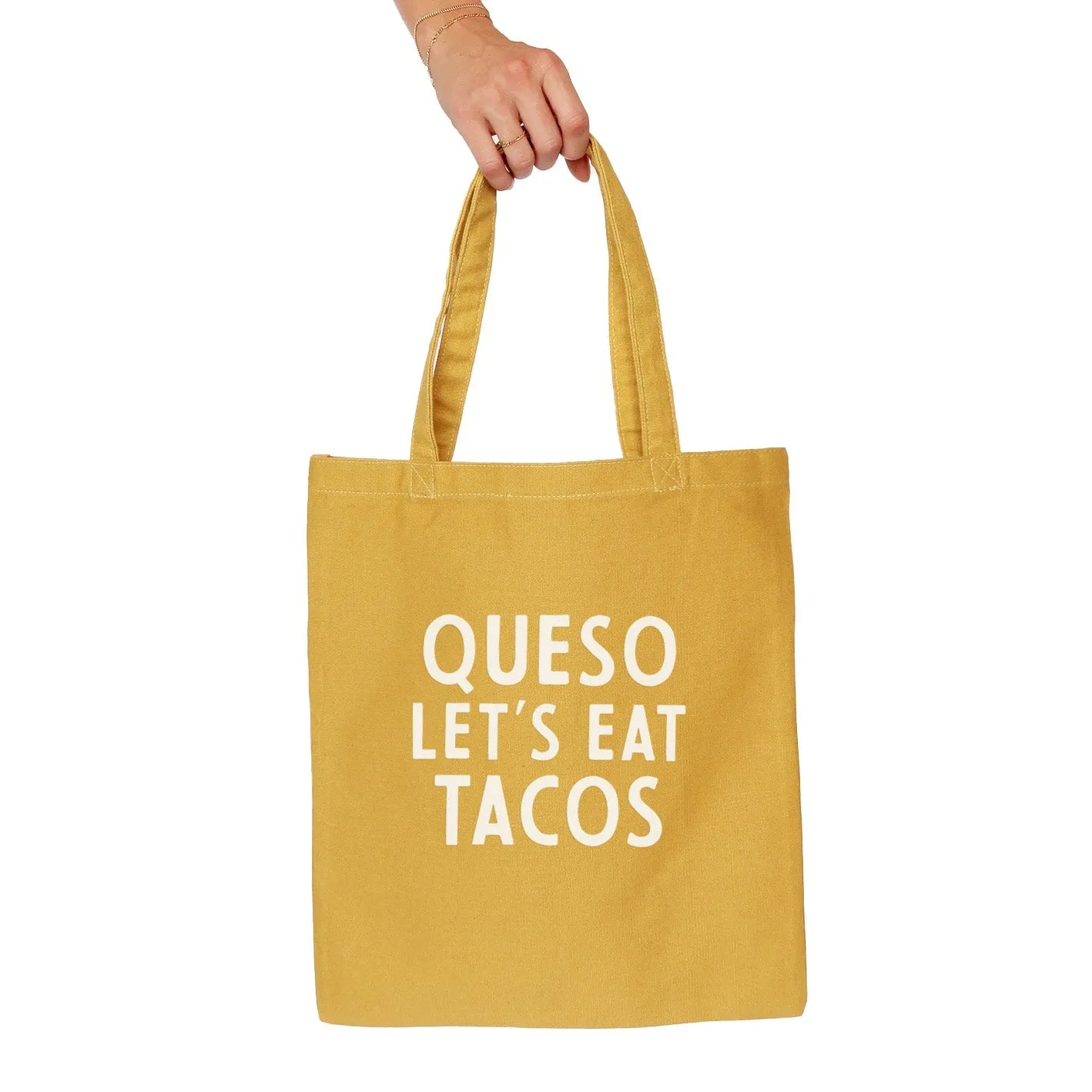 Frankie Jean Queso Let's Eat Tacos Tote Bag sold by Zulily
