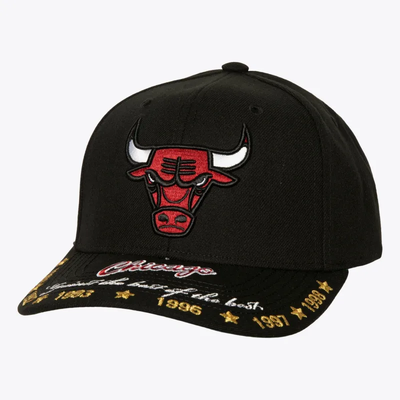 Mitchell & Ness Men's NBA Against The Best Pro Snapback Hwc Bulls Black made by Mitchell & Ness