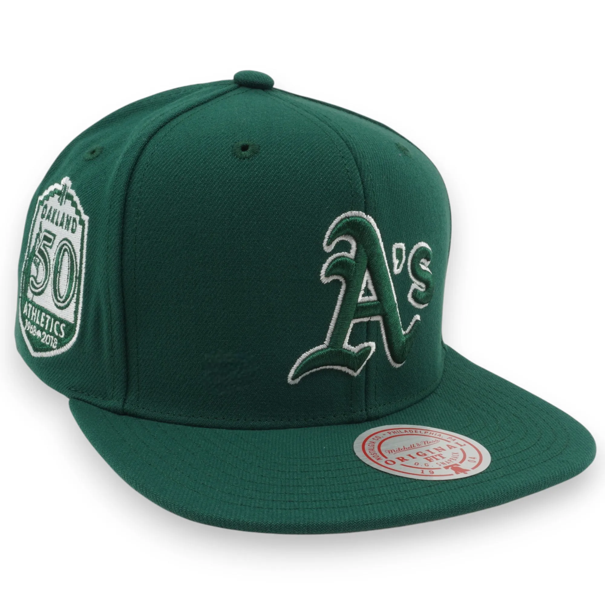 Mitchell & Ness Men's MLB Back To Basics Snapback Athletics Snapback Caps sold by Zulily product image thumbnail 3