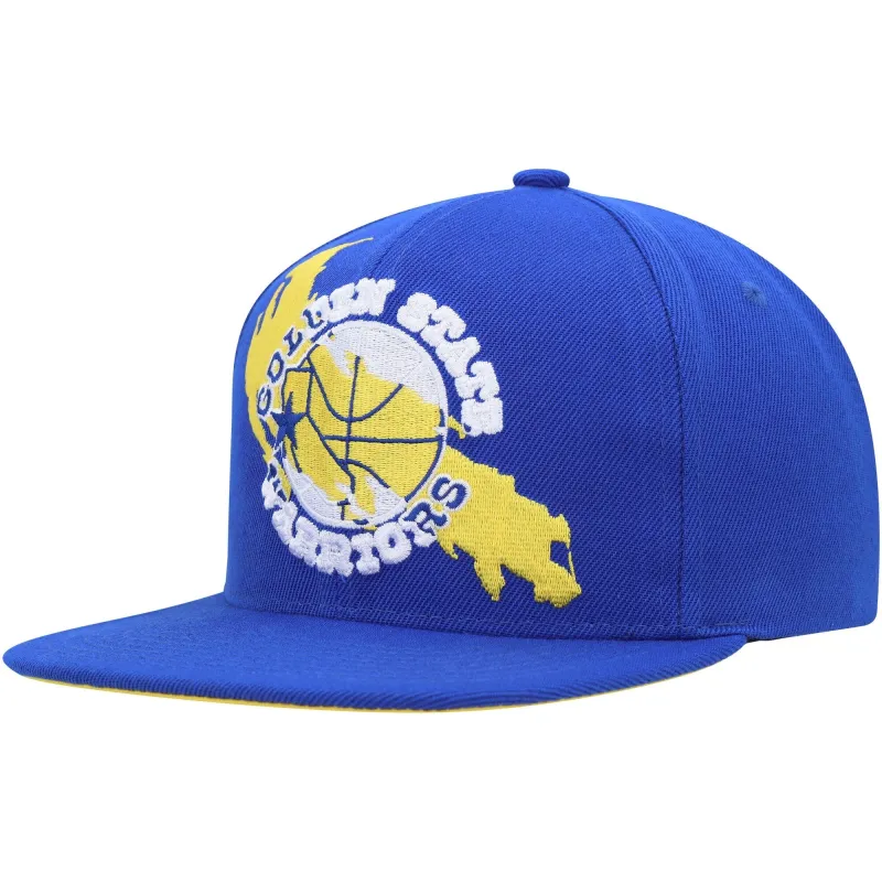 Mitchell & Ness Men's NBA Paint By Number Snapback Hwc Warriors Snapback Caps made by Mitchell & Ness