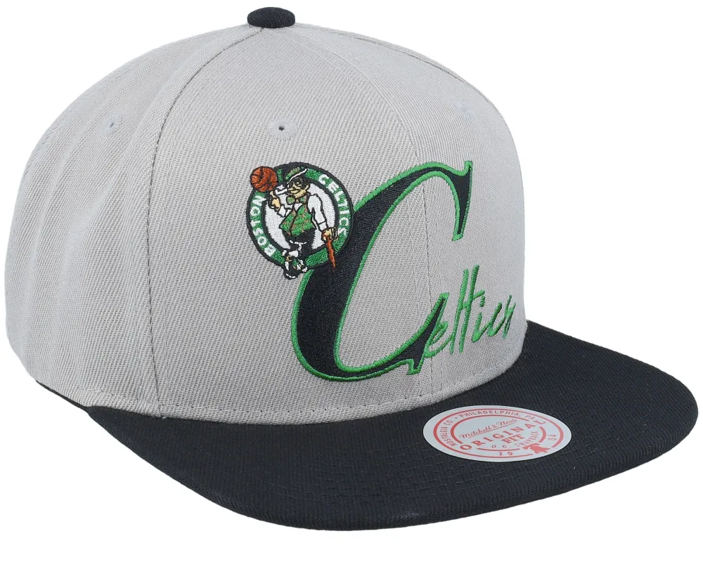 Mitchell & Ness Men's NBA Top Letter Snapback Celtics Snapback Caps sold by Zulily