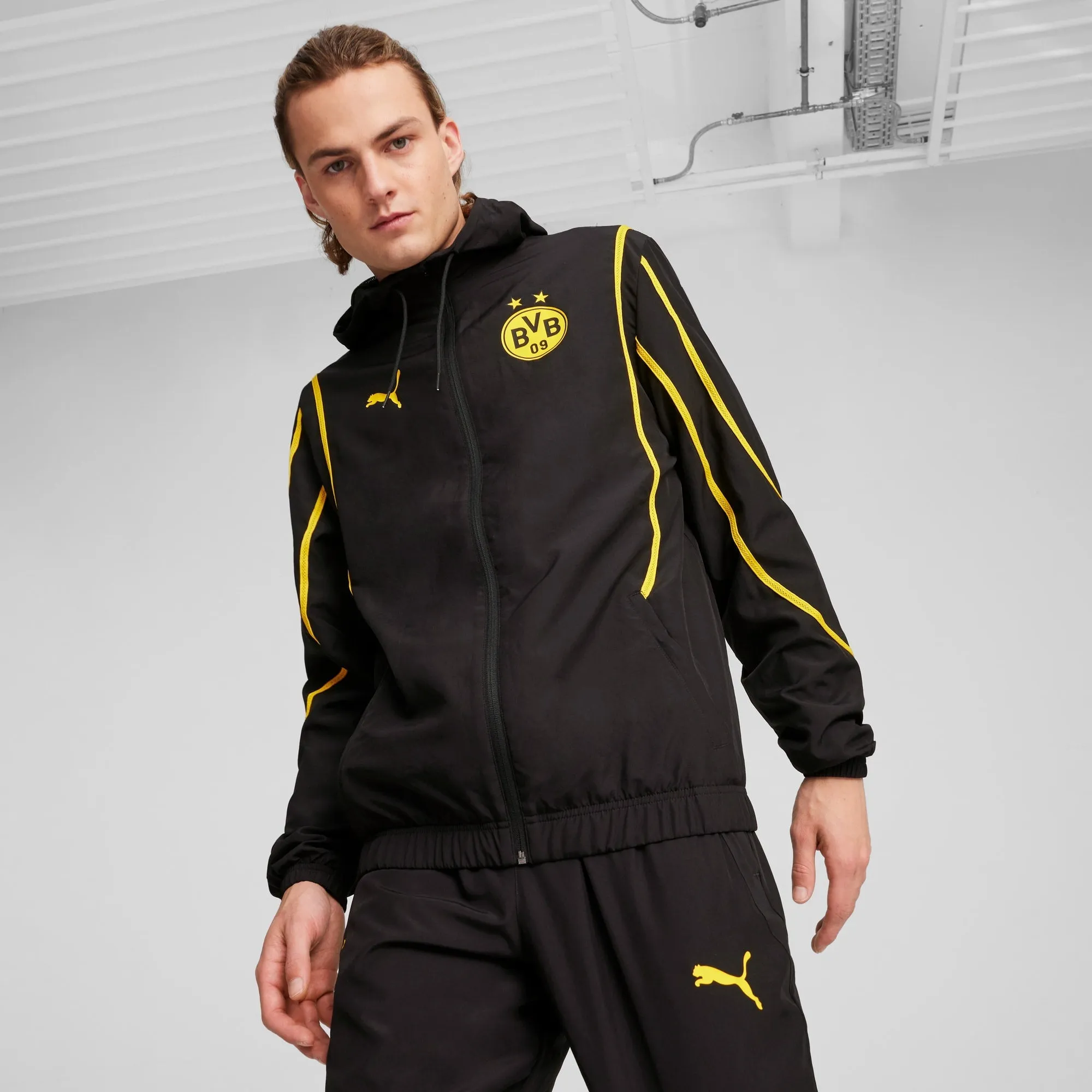 Puma Men's Bvb Prematch Woven Jacket Jackets sold by Zulily product image thumbnail 5
