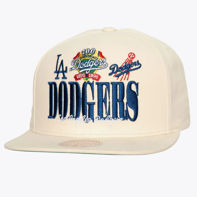 Mitchell & Ness Men's MLB Reframe Retro Snapback Coop Dodgers Snapback Caps sold by Zulily