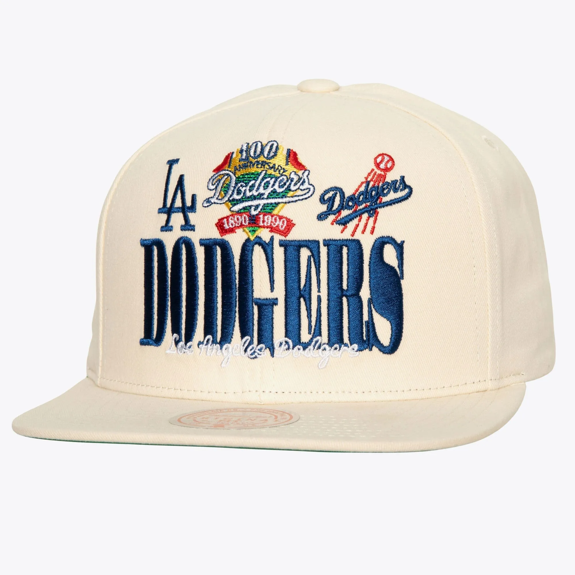 Mitchell & Ness Men's MLB Reframe Retro Snapback Coop Dodgers Snapback Caps sold by Zulily