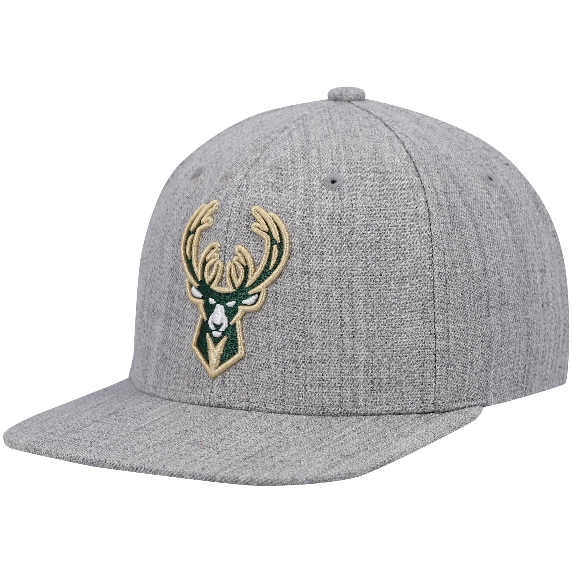 Mitchell & Ness Men's NBA Team Heather 2.0 Snapback Bucks Heather sold by Zulily