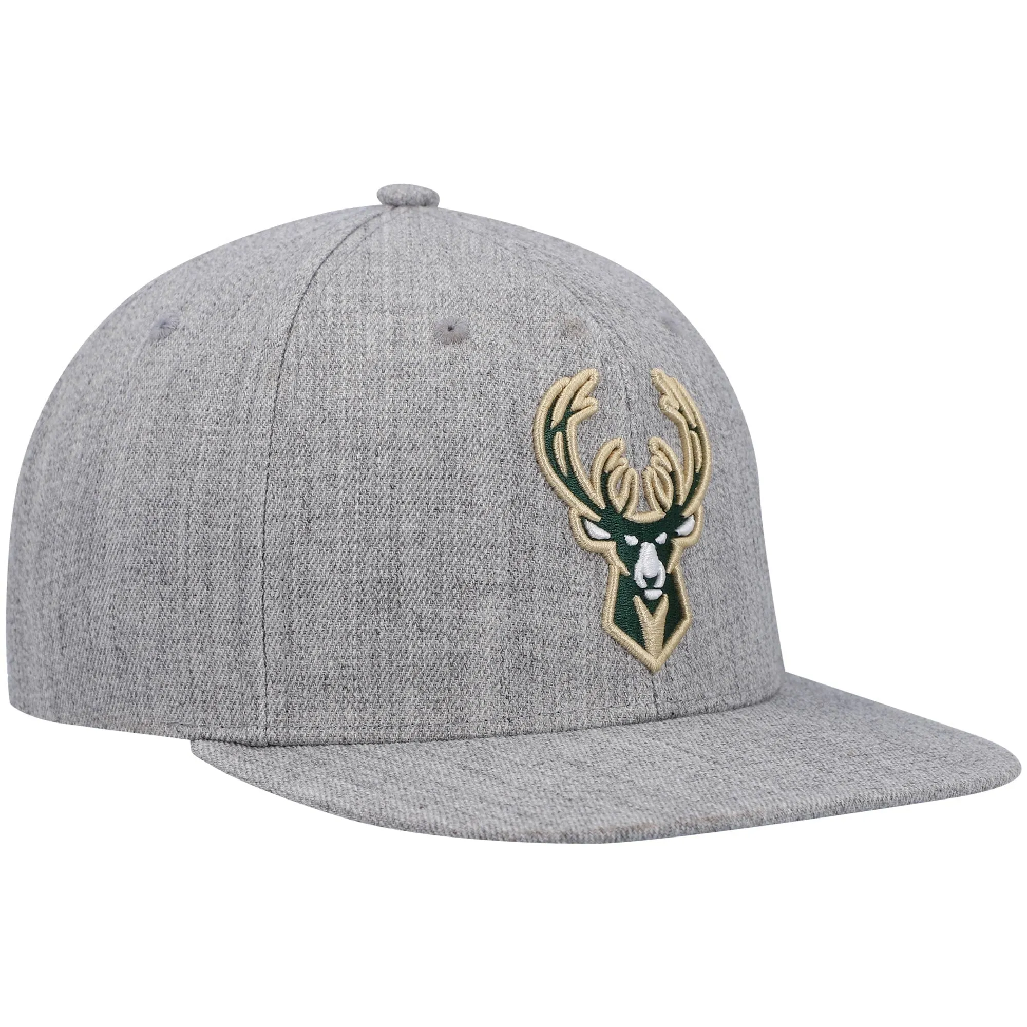 Mitchell & Ness Men's NBA Team Heather 2.0 Snapback Bucks Heather sold by Zulily product image thumbnail 3