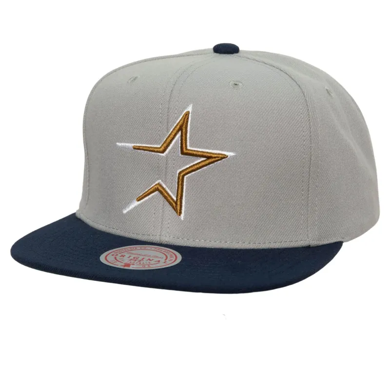Mitchell & Ness Men's MLB Away Snapback Coop Astros Snapback Caps made by Mitchell & Ness