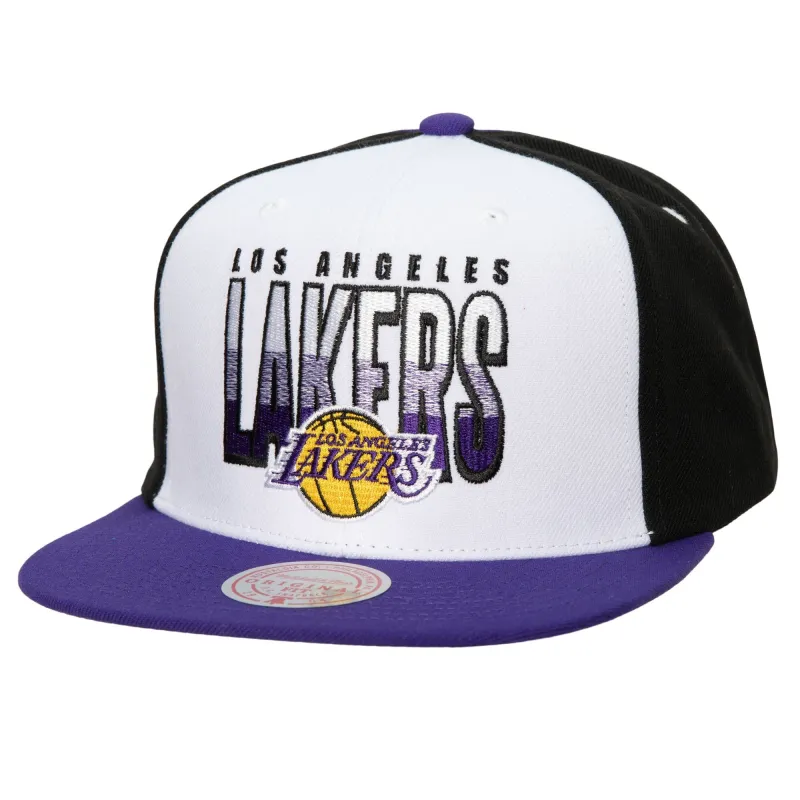 Mitchell & Ness Men's NBA Billboard 2 Snapback Lakers White-Purple made by Mitchell & Ness