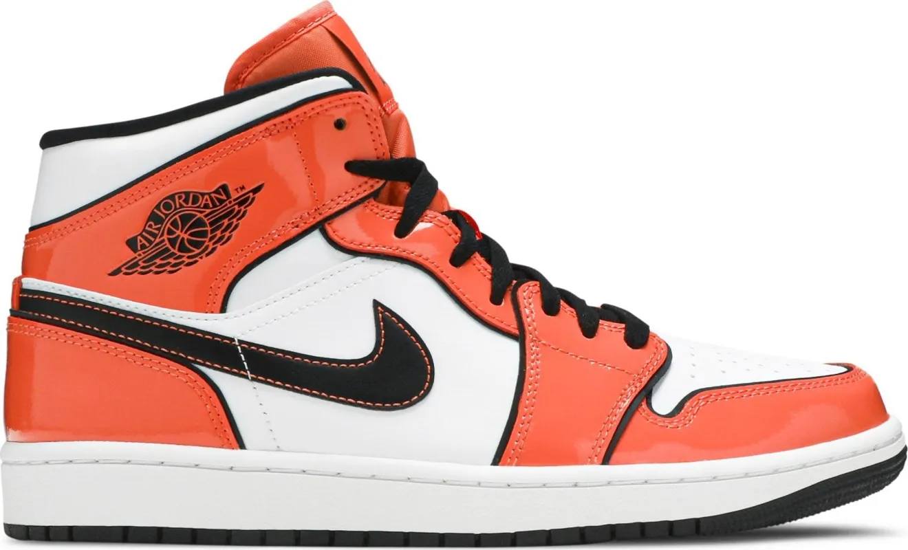 Air Jordan Men's Retro1 Mid Se 'Turf Orange' Sneakers sold by Zulily