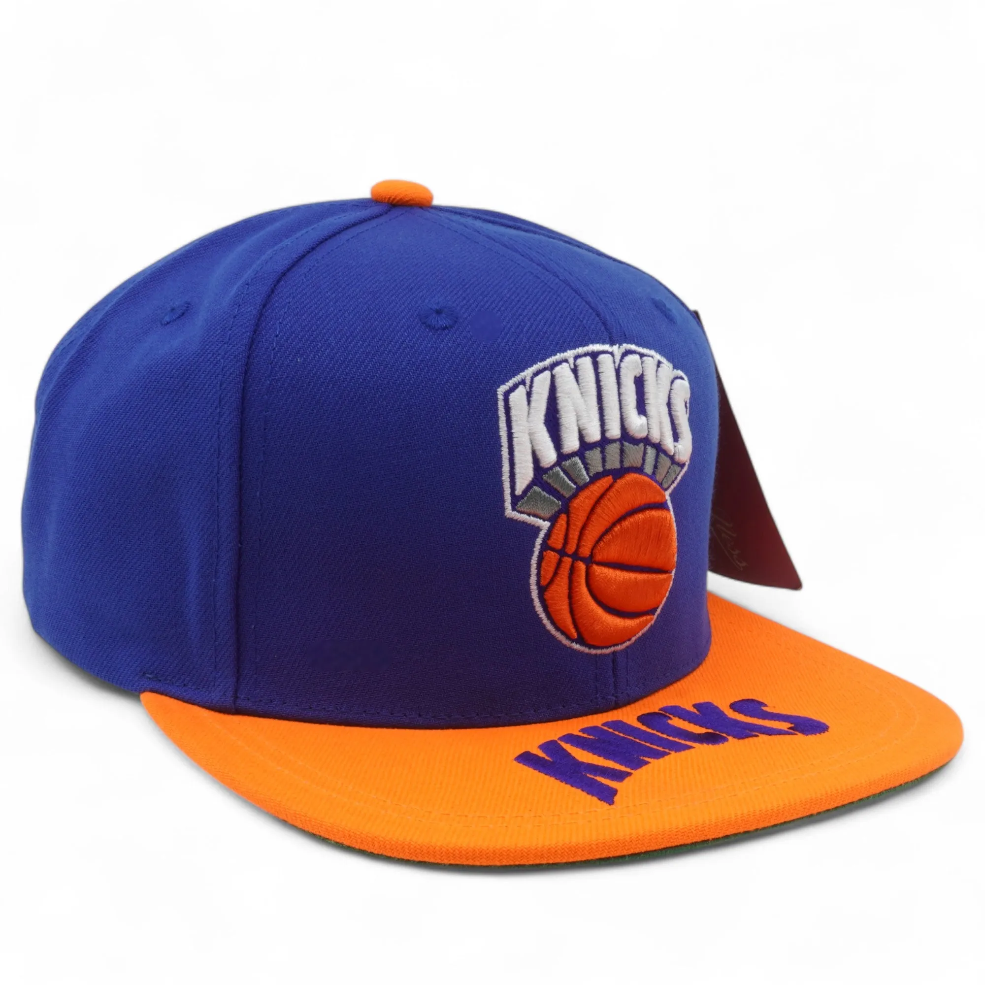 Mitchell & Ness Men's NBA Logo Bill Snapback Hwc Knicks Blue-Orange sold by Zulily product image thumbnail 3