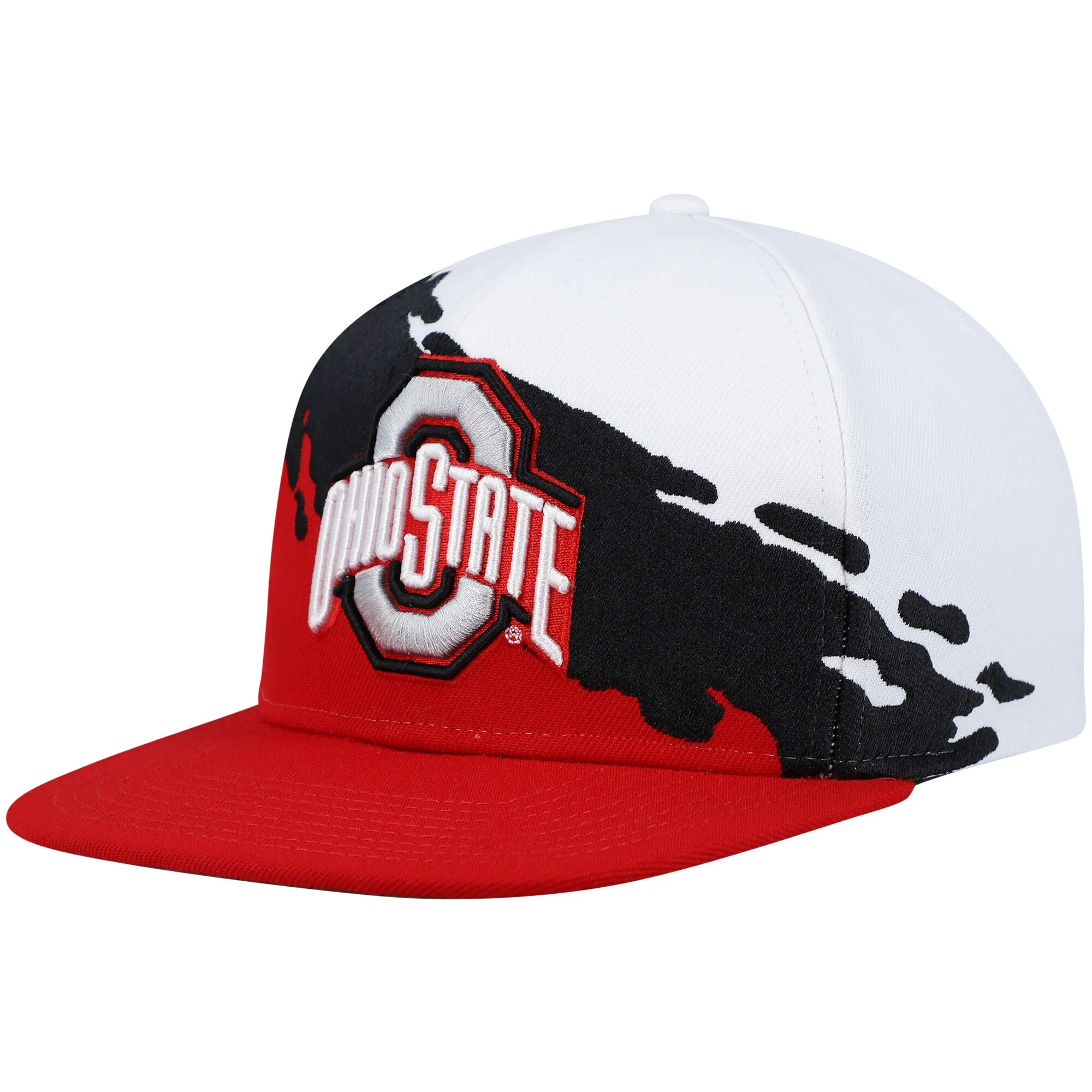 Mitchell & Ness Men's Ncaa Paintbrush Snapback Ohio State Snapback Caps sold by Zulily