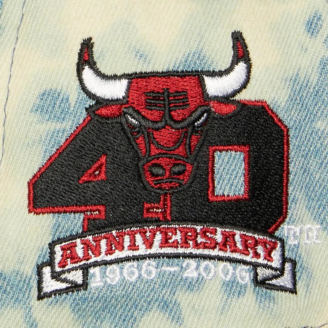 Mitchell & Ness Men's NBA Acid Wash Snapback Bulls Blue sold by Zulily product image thumbnail 3