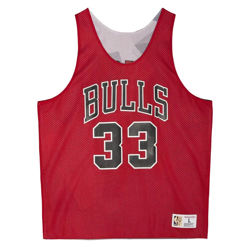 Mitchell & Ness Men's Reversible Mesh Tank Bulls Scottie Pippen Tank Tops made by Mitchell & Ness