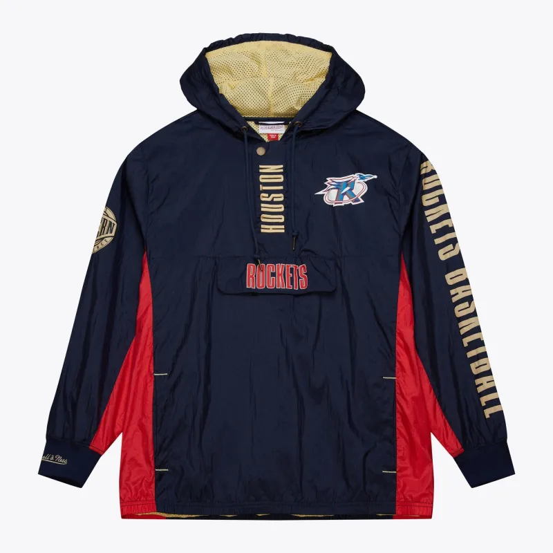 Mitchell & Ness Men's NBA Team Og 2.0 Anorak Windbreaker Vintage Logo Rockets Windbreakers sold by Zulily
