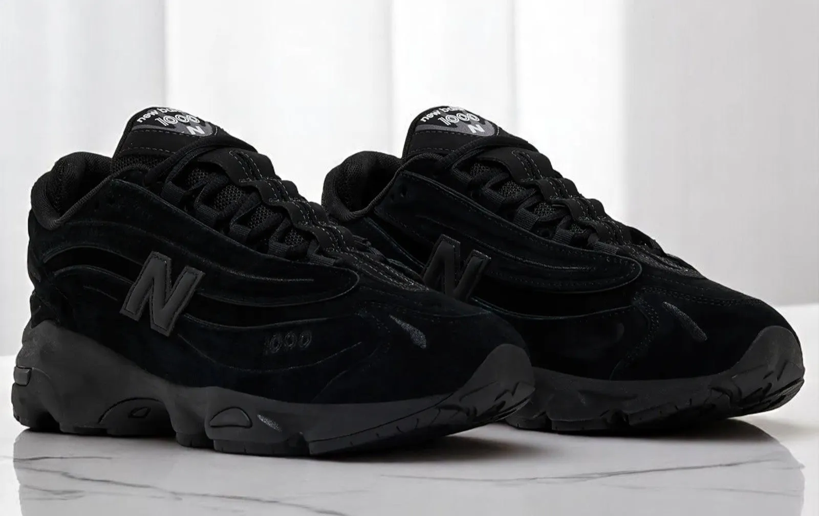 New Balance Men's 1000 'Black Cat' Sneakers sold by Zulily product image thumbnail 2