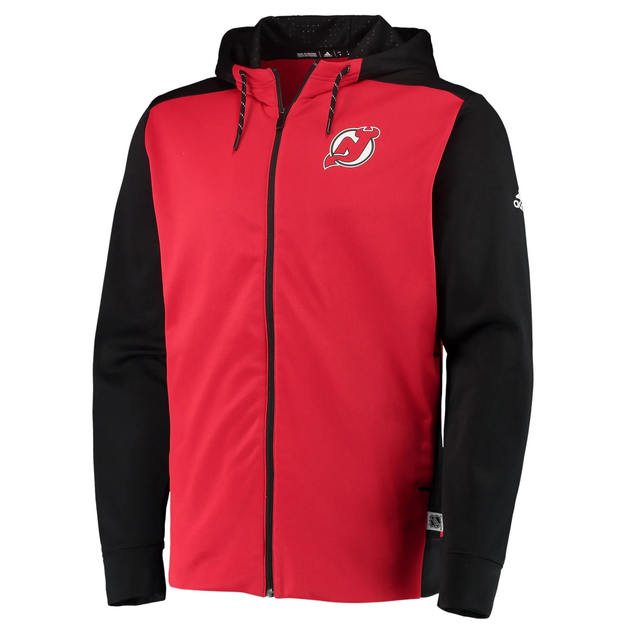 adidas Men's NHL New Jersey Devils Full Zip Hoodie sold by Zulily product image thumbnail 2