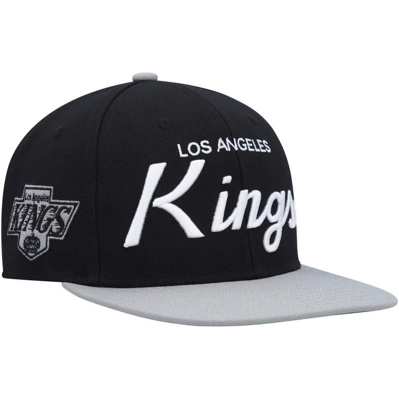 Mitchell & Ness Men's NHL Vintage Script Snapback Kings Snapback Caps sold by Zulily