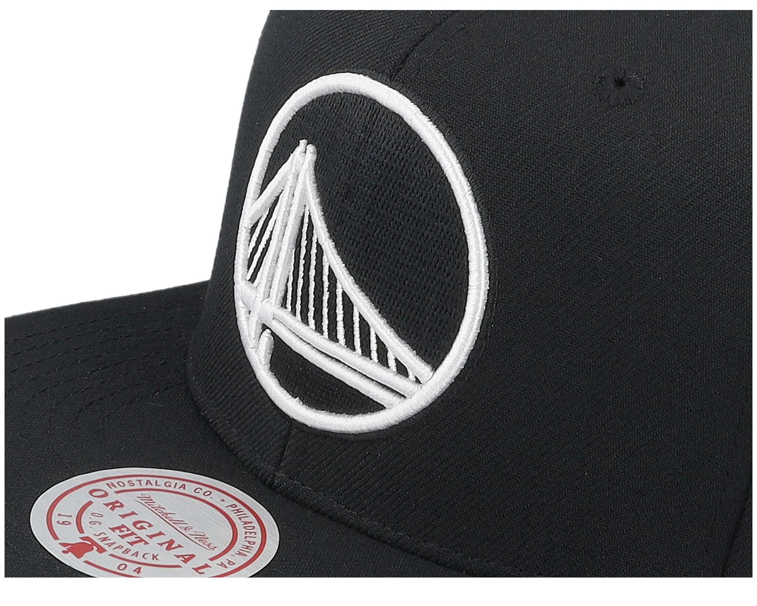 Mitchell & Ness Men's NBA Evergreen Black White Snapback Warriors Snapback Caps sold by Zulily product image thumbnail 5