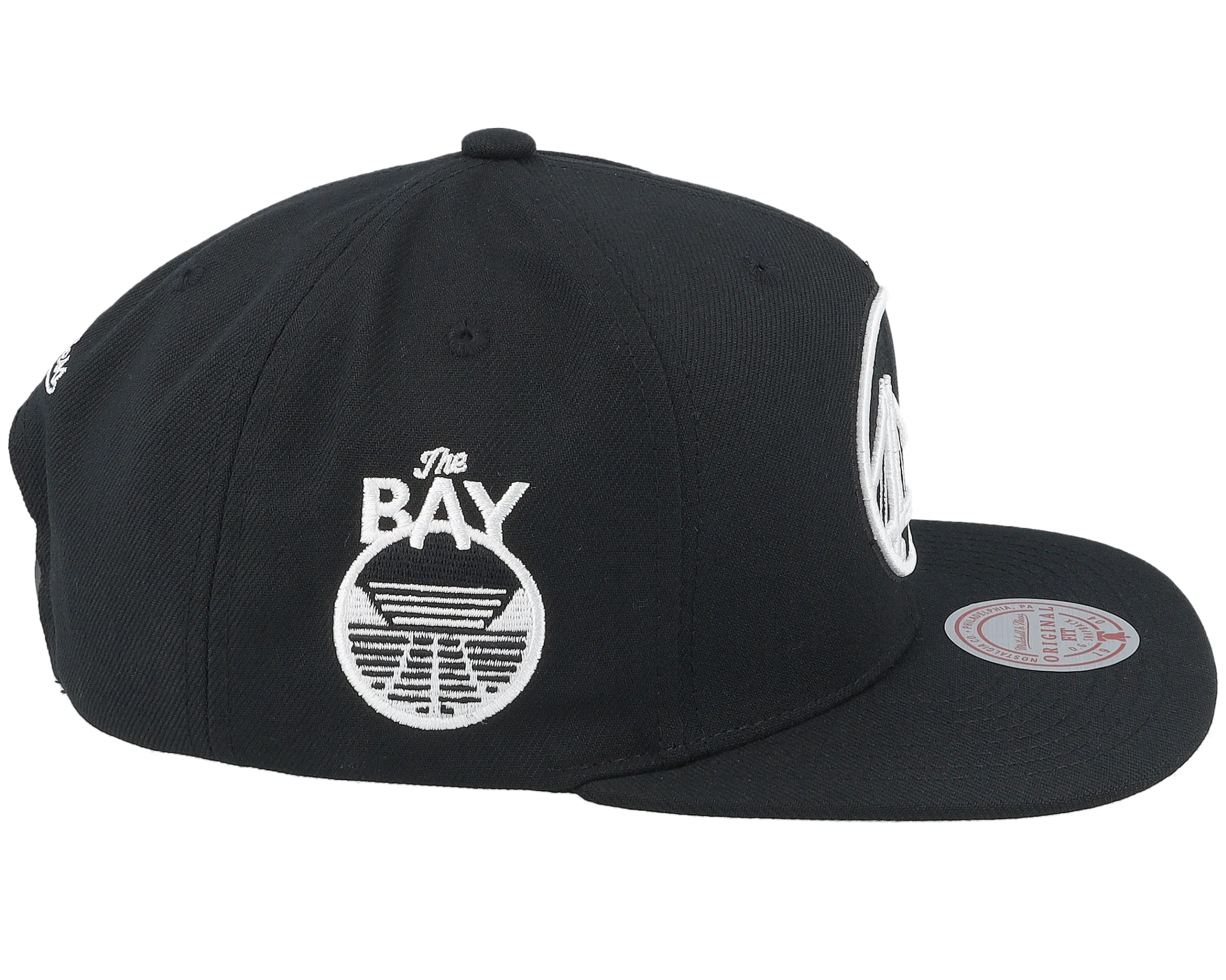 Mitchell & Ness Men's NBA Evergreen Black White Snapback Warriors Snapback Caps sold by Zulily product image thumbnail 4