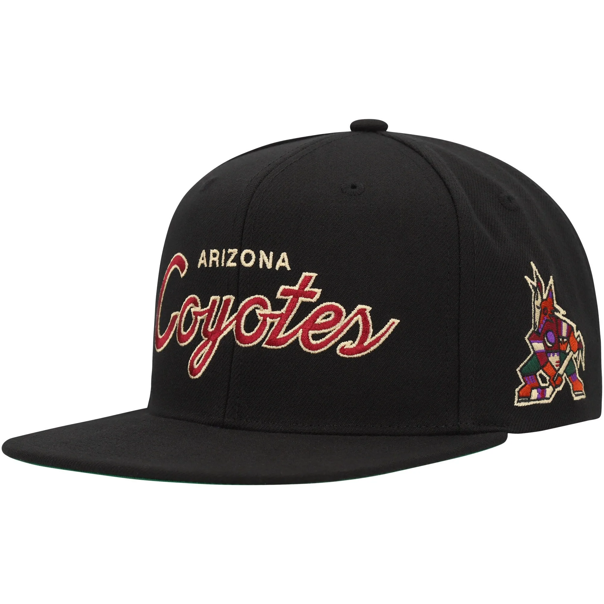 Mitchell & Ness Men's NHL Team Script Snapback Coyotes Snapback Caps sold by Zulily