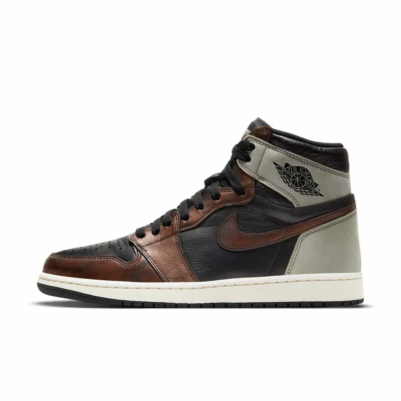 Air Jordan Men's Retro 1 High 'Light Army Rust Shadow Patina' Sneakers sold by Zulily