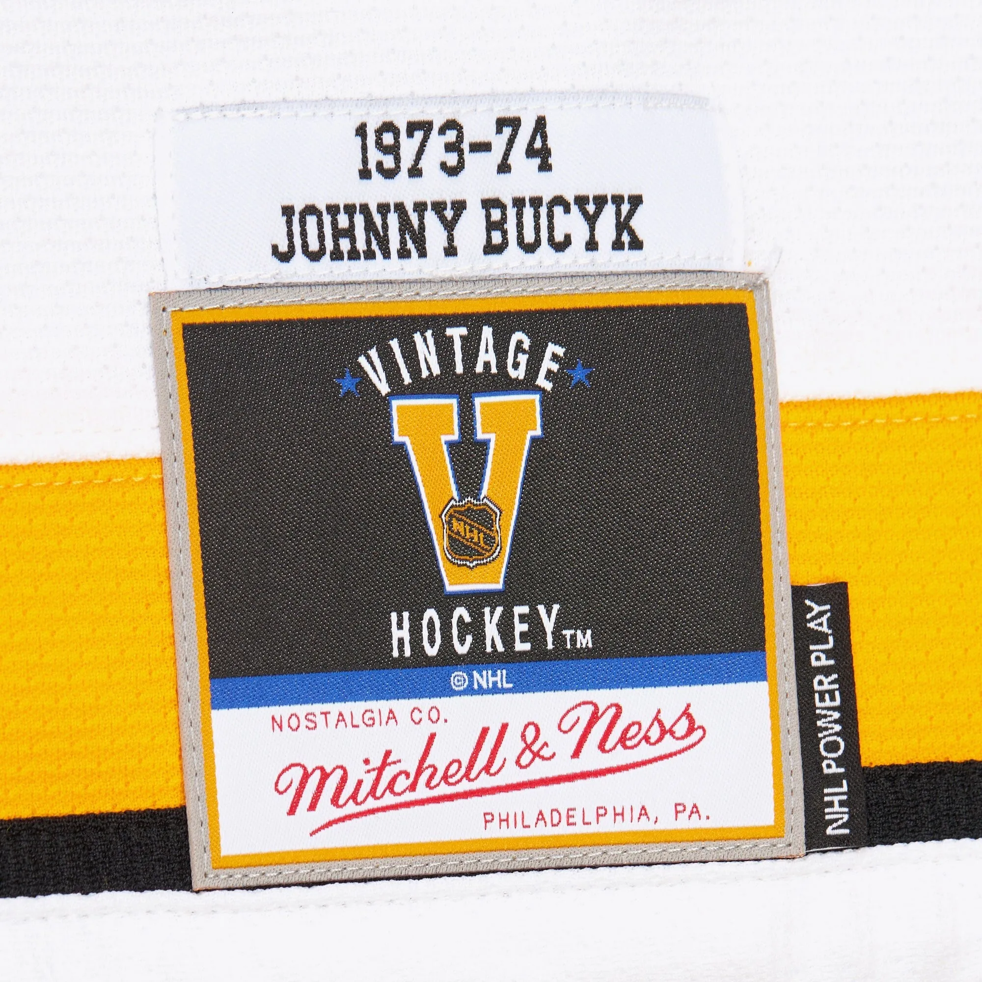 Mitchell & Ness Men's NHL White Jersey Bruins 1973 Johnny Bucyk Jerseys sold by Zulily product image thumbnail 4