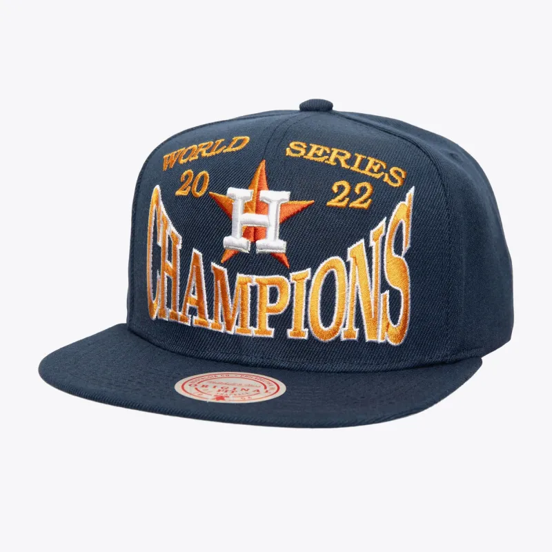 Mitchell & Ness Men's MLB Big Champ Snapback Astros Snapback Caps made by Mitchell & Ness