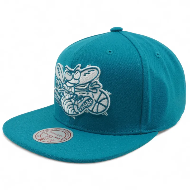 Mitchell & Ness Men's NBA Back To Basics Snapback Hwc Hornets Snapback Caps sold by Zulily