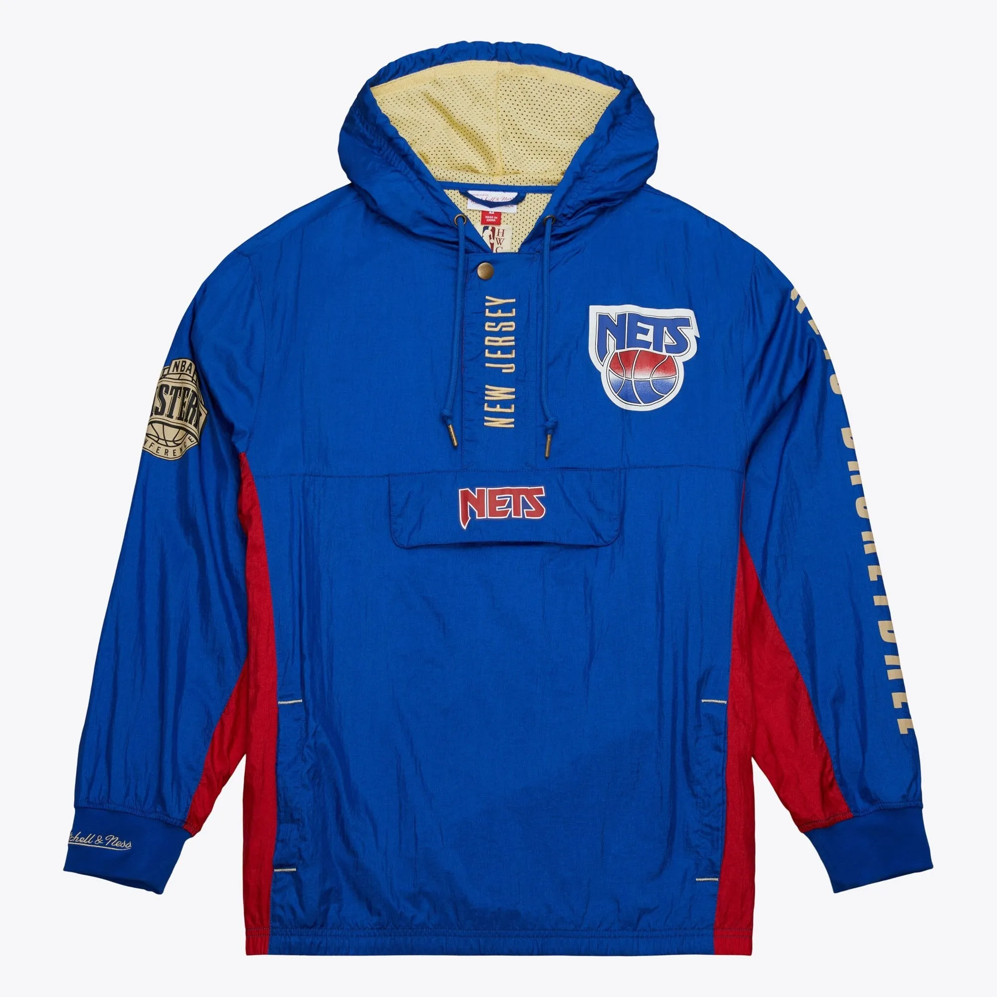Mitchell & Ness Men's NBA Team Og 2.0 Anorak Windbreaker Vintage Logo Nets Windbreakers sold by Zulily