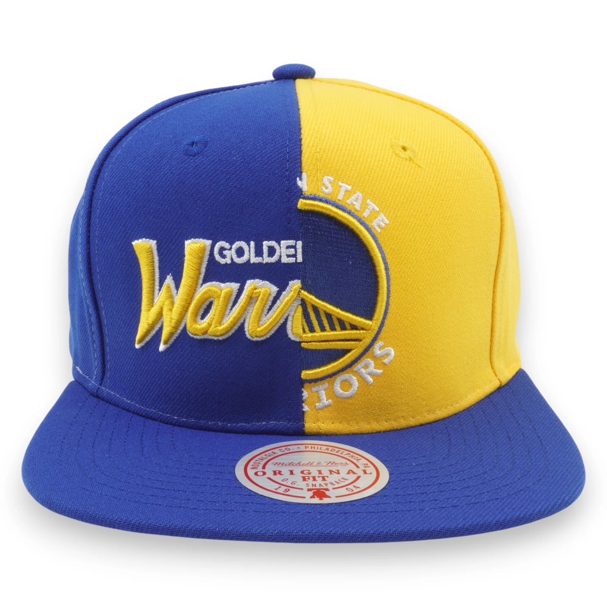Mitchell & Ness Men's NBA Split Crown Snapback Warriors Snapback Caps sold by Zulily product image thumbnail 2