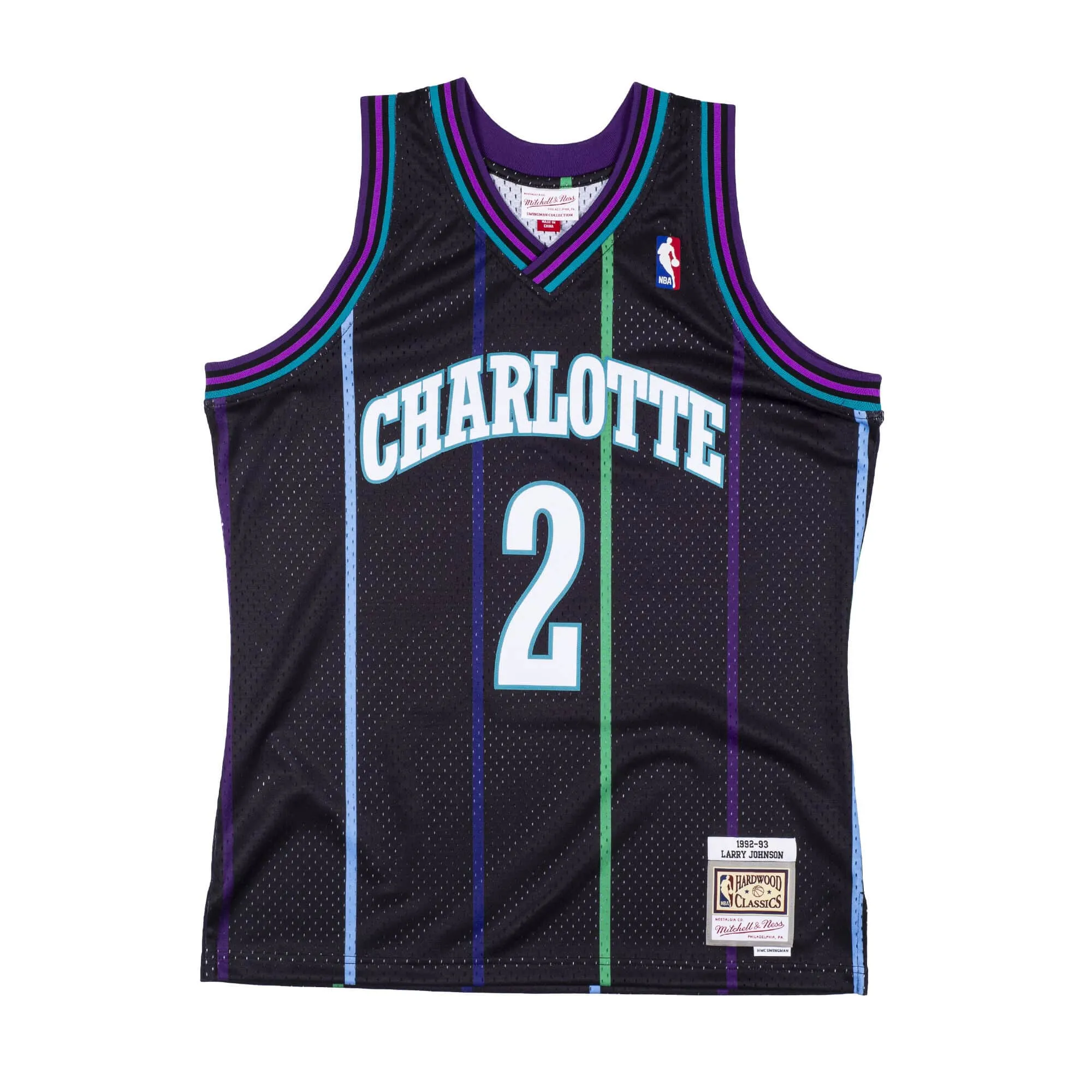 Mitchell & Ness Men's NBA Reload Swingman Jersey Hornets 1992 Larry Johnson Jerseys sold by Zulily