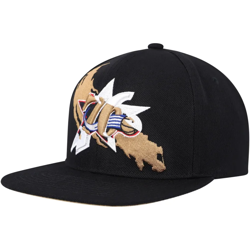 Mitchell & Ness Men's NBA Paint By Number Snapback Hwc 76Ers Snapback Caps made by Mitchell & Ness