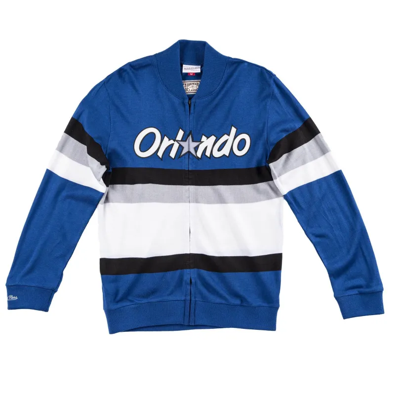 Mitchell & Ness Men's NBA Front Stripe Full Zip Sweater Orlando Magic made by Mitchell & Ness