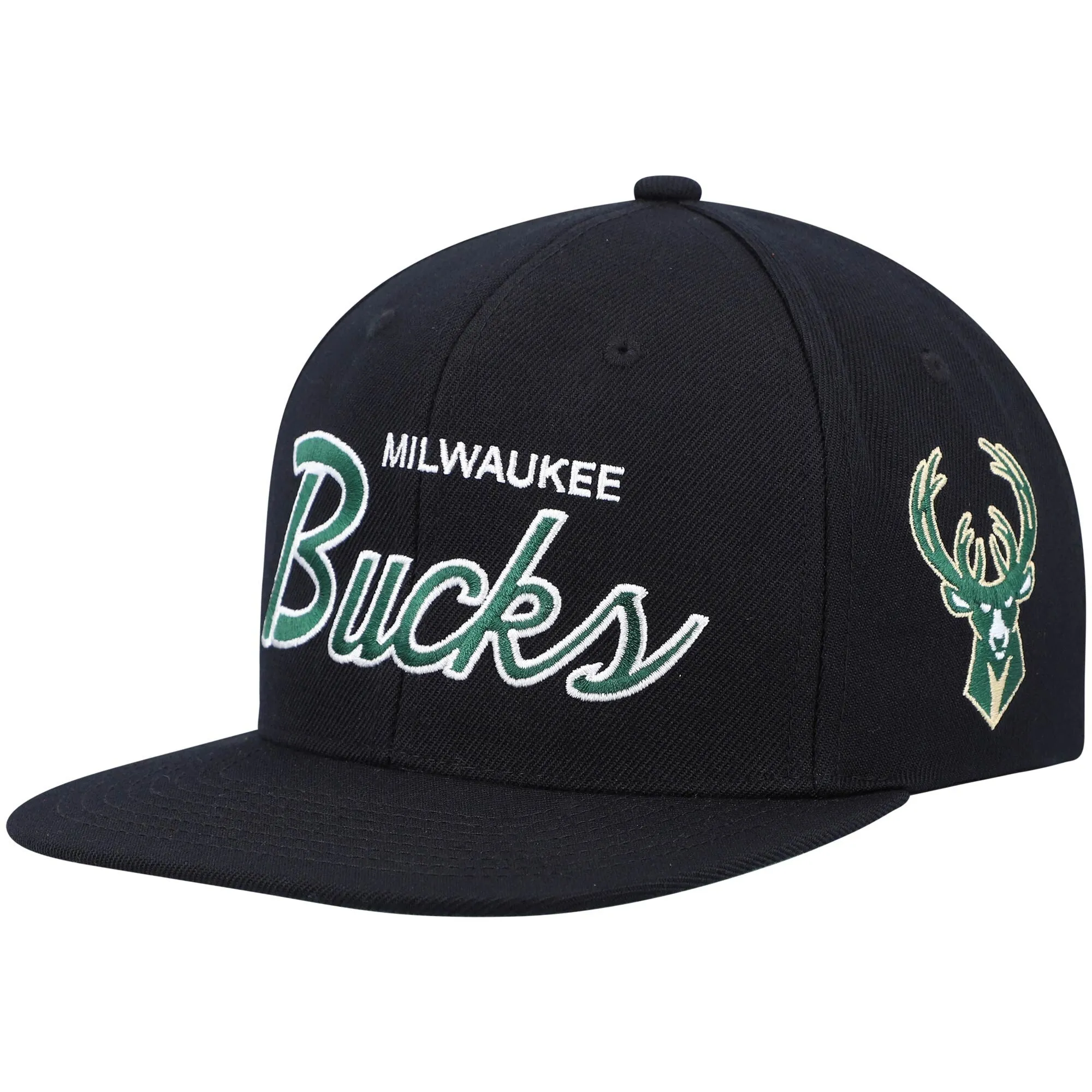 Mitchell & Ness Men's NBA Team Script 2.0 Snapback Bucks sold by Zulily