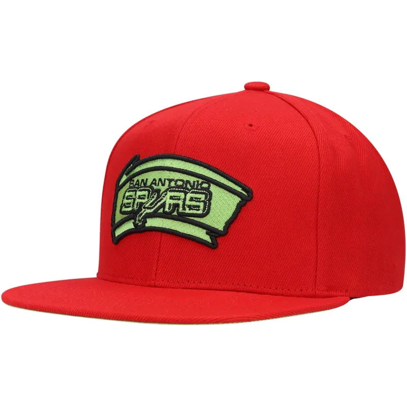 Mitchell & Ness Men's NBA Reverse Candy Apple Snapback Hwc Spurs Snapback Caps sold by Zulily