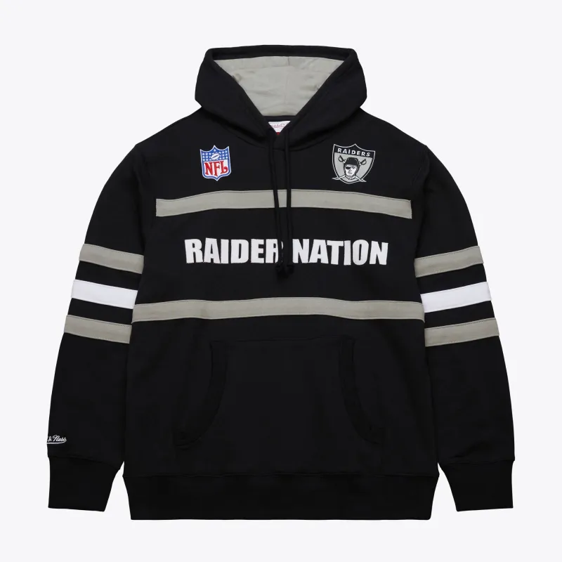 Mitchell & Ness Men's NFL Head Coach Hoodie Vintage Logo Raiders Hoodies made by Mitchell & Ness