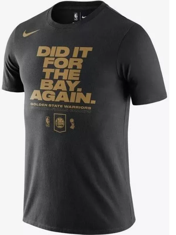 Nike Men's NBA Gs Warriors "Did It For The Bay Again" T-Shirt T-Shirts made by Nike