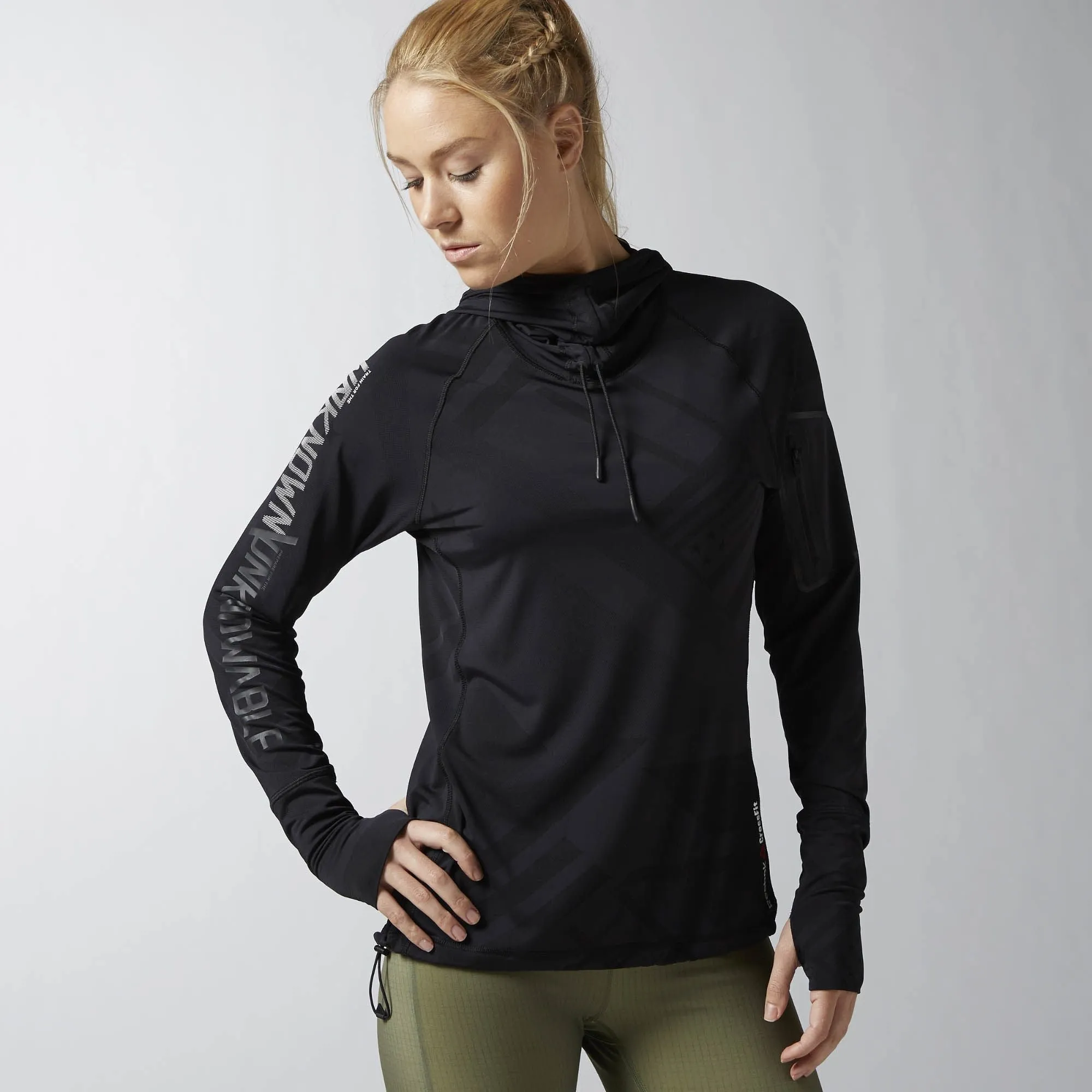 Reebok Women's Crossfit Jacquard Longsleeve Hoodie sold by Zulily