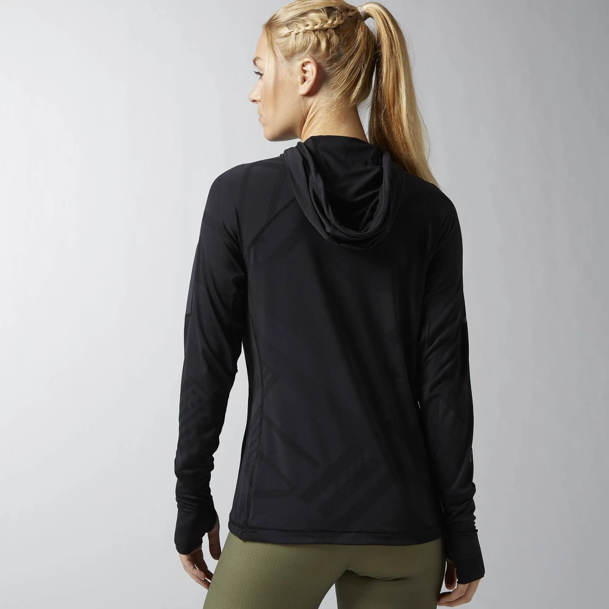 Reebok Women's Crossfit Jacquard Longsleeve Hoodie sold by Zulily product image thumbnail 2