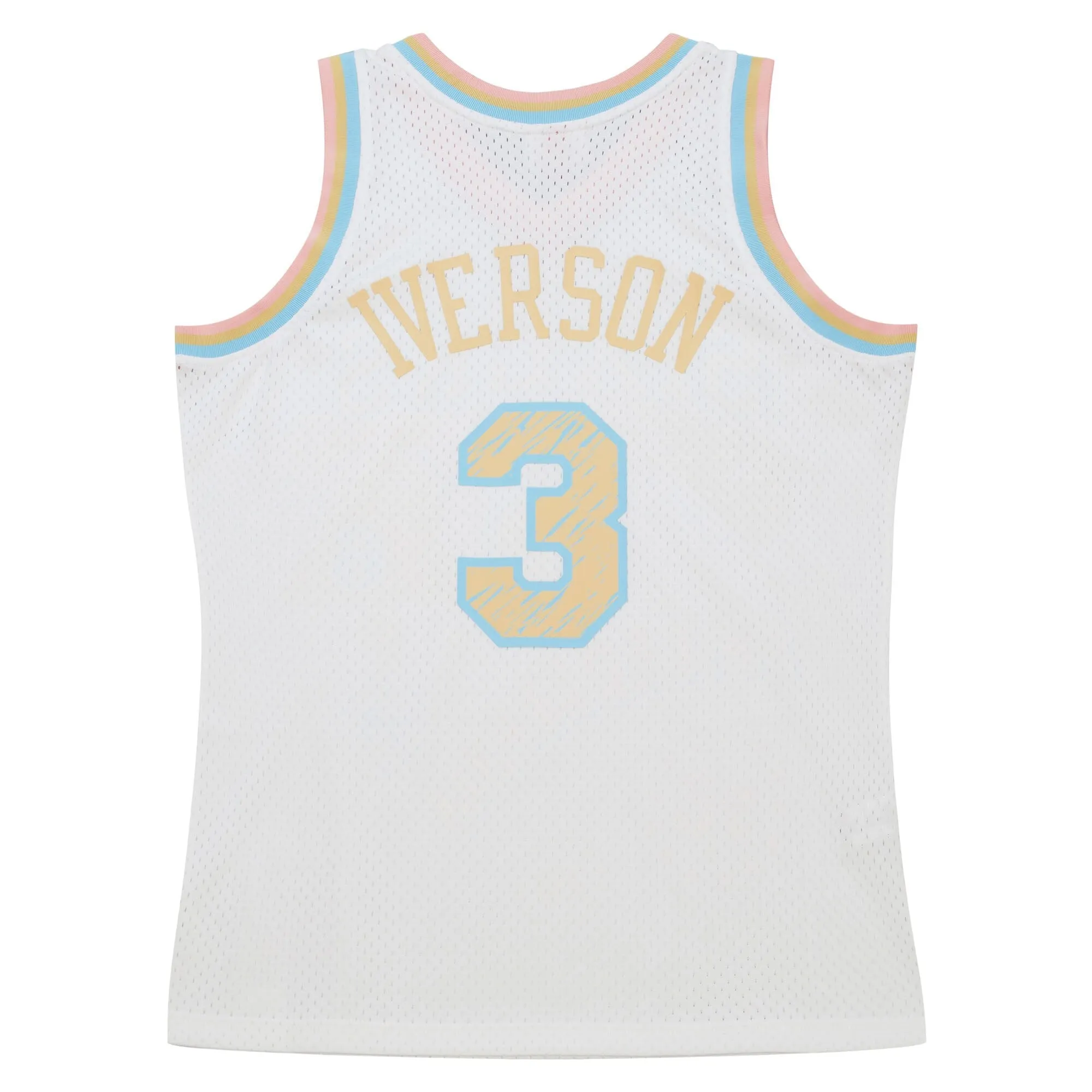 Mitchell & Ness Men's Sidewalk Sketch Swingman Jersey 76Ers 2002 Allen Iverson Jerseys sold by Zulily product image thumbnail 3