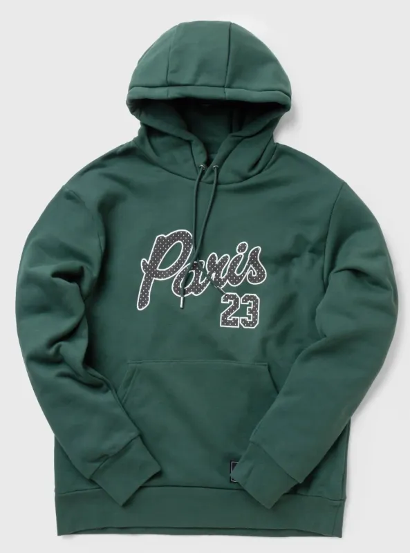 Air Jordan Men's X Psg Paris Saint German Pullover Statement Fleece Hoodie 'Noble Green' Sweaters made by Jordan