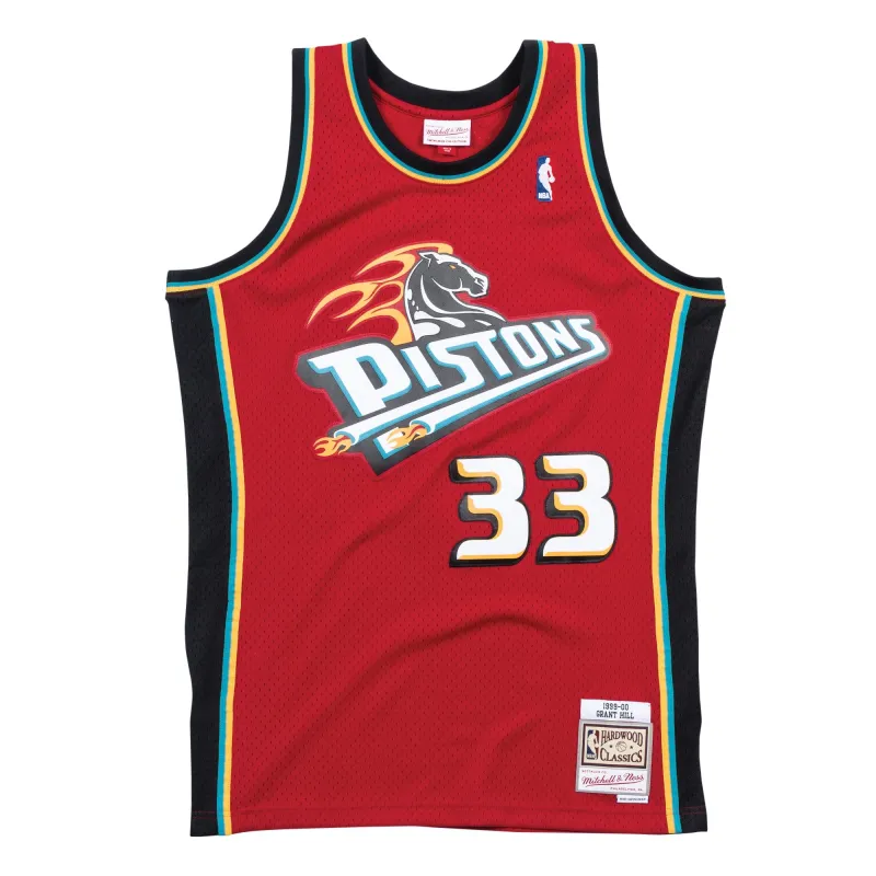 Mitchell & Ness Men's NBA Swingman Alternate Jersey Pistons 99-00 Grant Hill Jerseys made by Mitchell & Ness