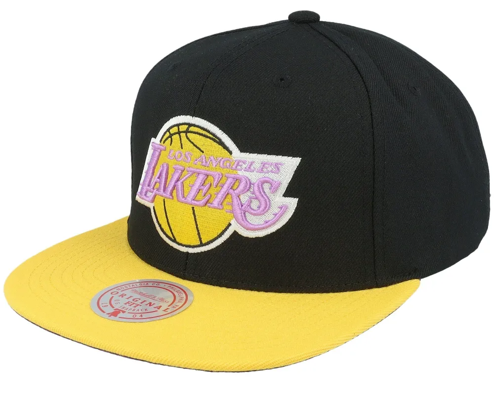 Mitchell & Ness Men's NBA Core Basic Snapback Hwc Lakers Snapback Caps made by Mitchell & Ness