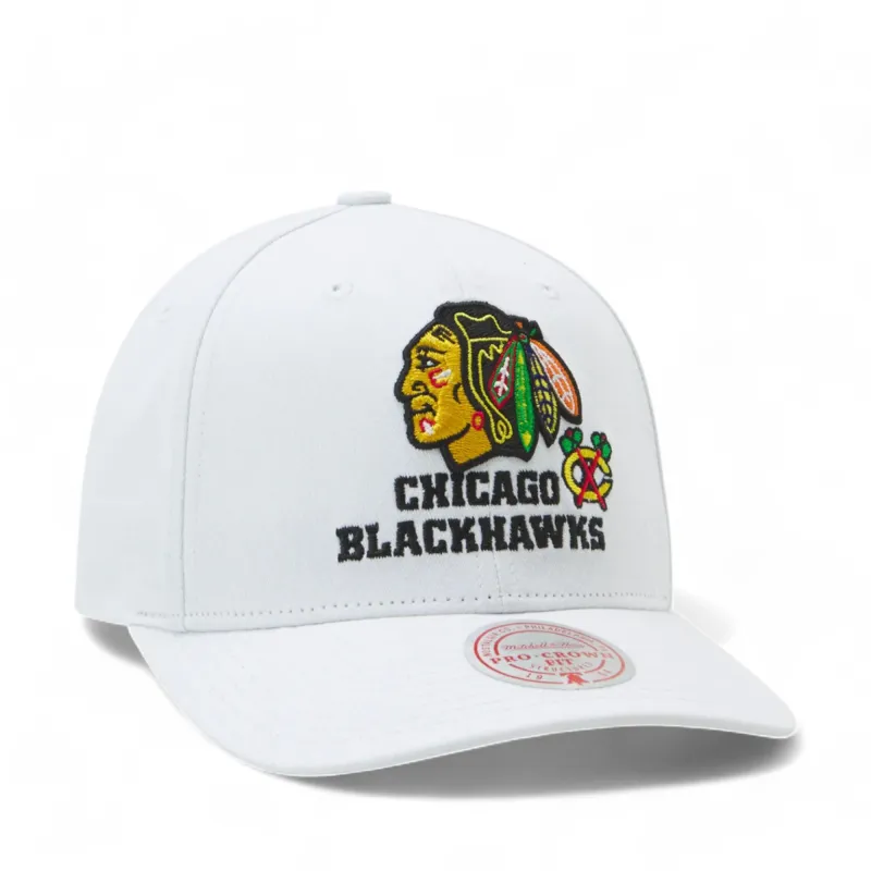 Mitchell & Ness Men's NHL All In Pro Snapback Blackhawks White made by Mitchell & Ness