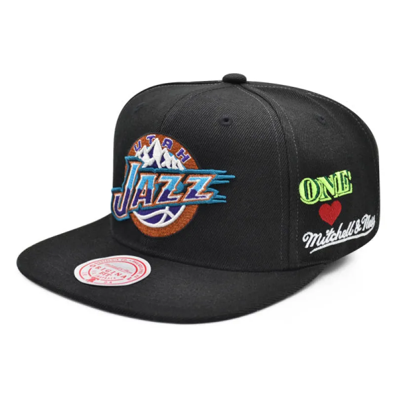 Mitchell & Ness Men's NBA Hyperlocal Snapback Hwc Jazz Snapback Caps sold by Zulily
